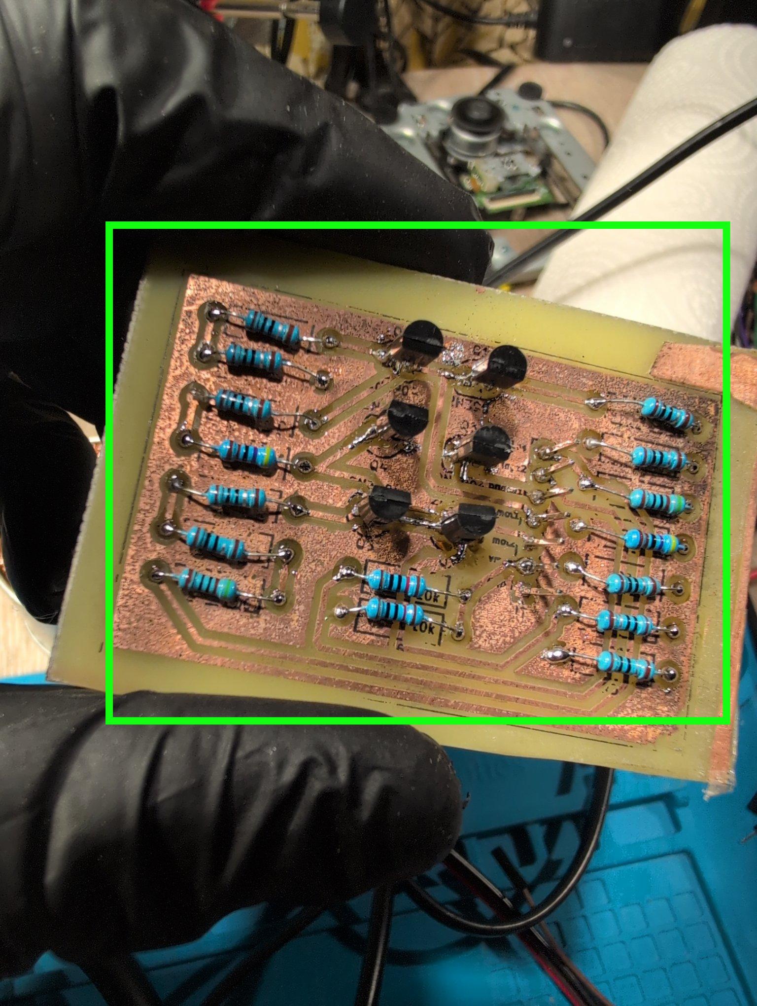 soldered the h bridge